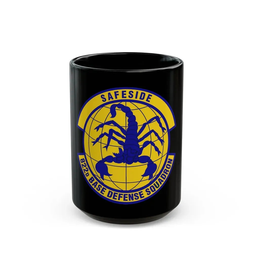822 Base Defense Squadron ACC (U.S. Air Force) Black Coffee Mug 15oz - Go Mug Yourself