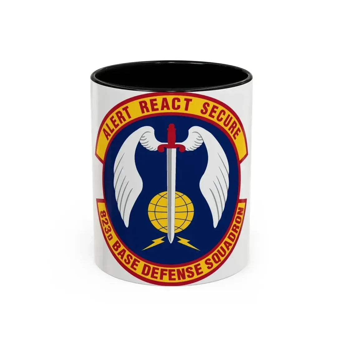 823 Base Defense Squadron ACC (U.S. Air Force) Accent Coffee Mug 11oz Black - Go Mug Yourself