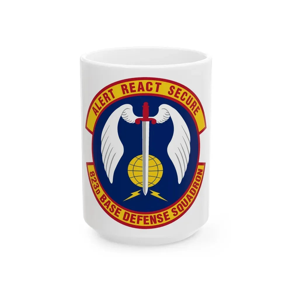 823 Base Defense Squadron ACC (U.S. Air Force) White Coffee Mug 15oz - Go Mug Yourself