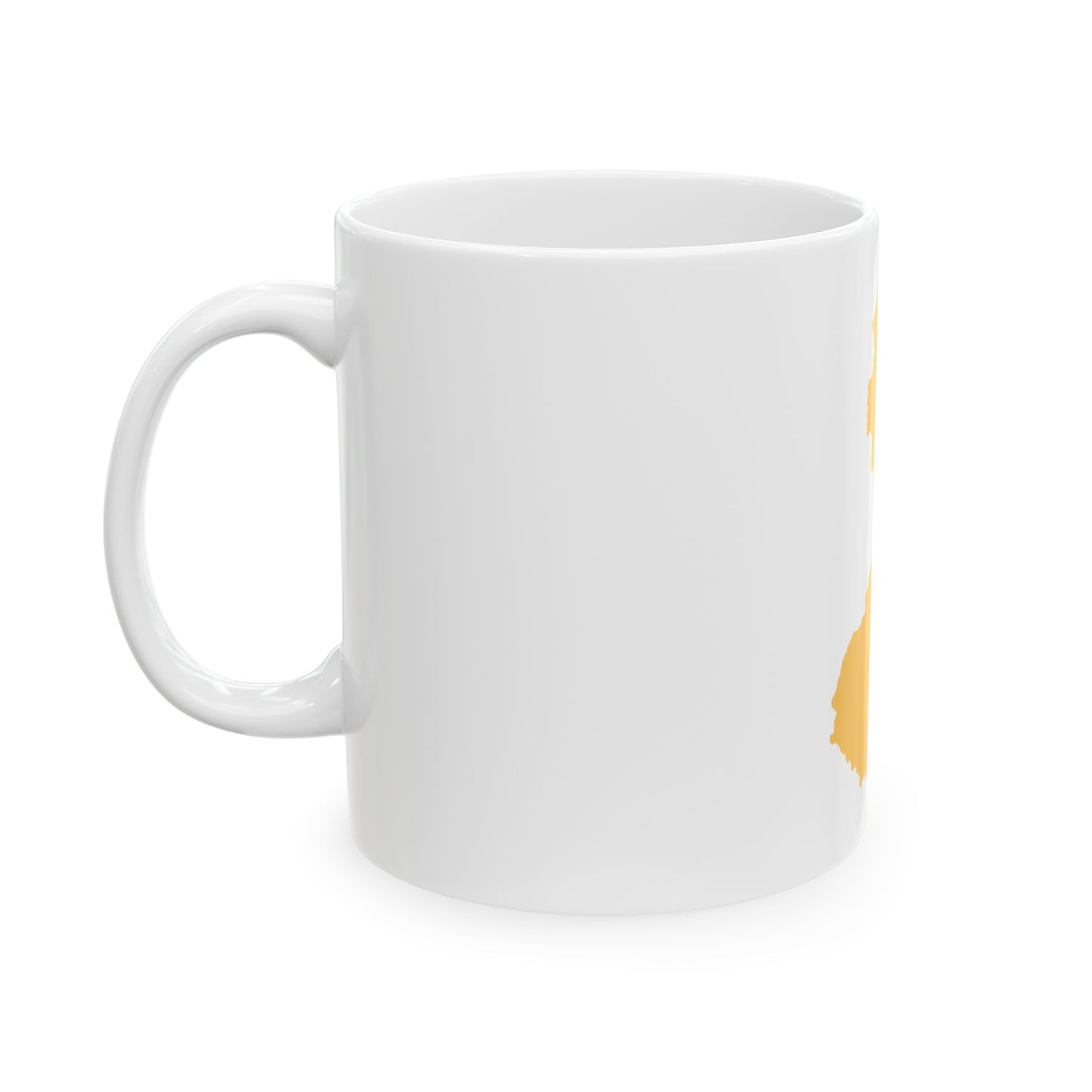 Flag-map of New Jersey (United States) White Coffee Mug