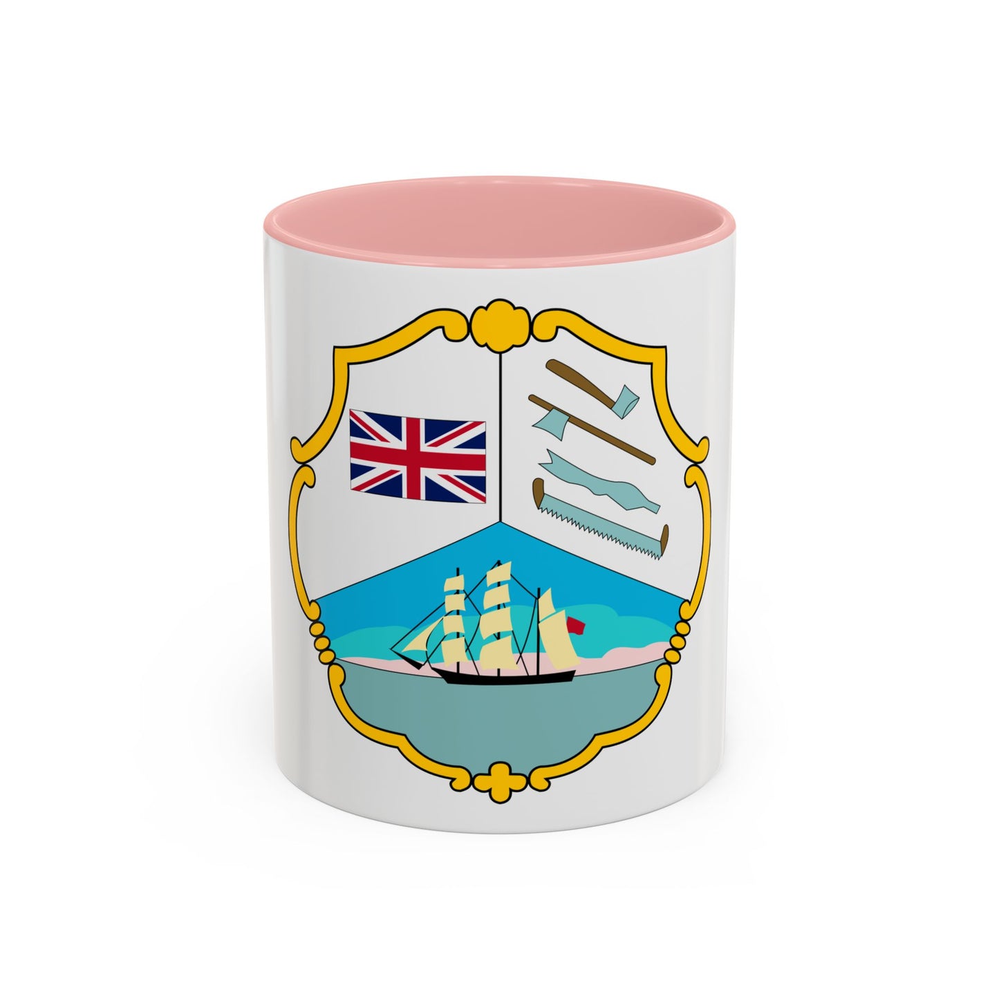 Coat of arms of British Honduras (1819-1907) - Accent Coffee Mug