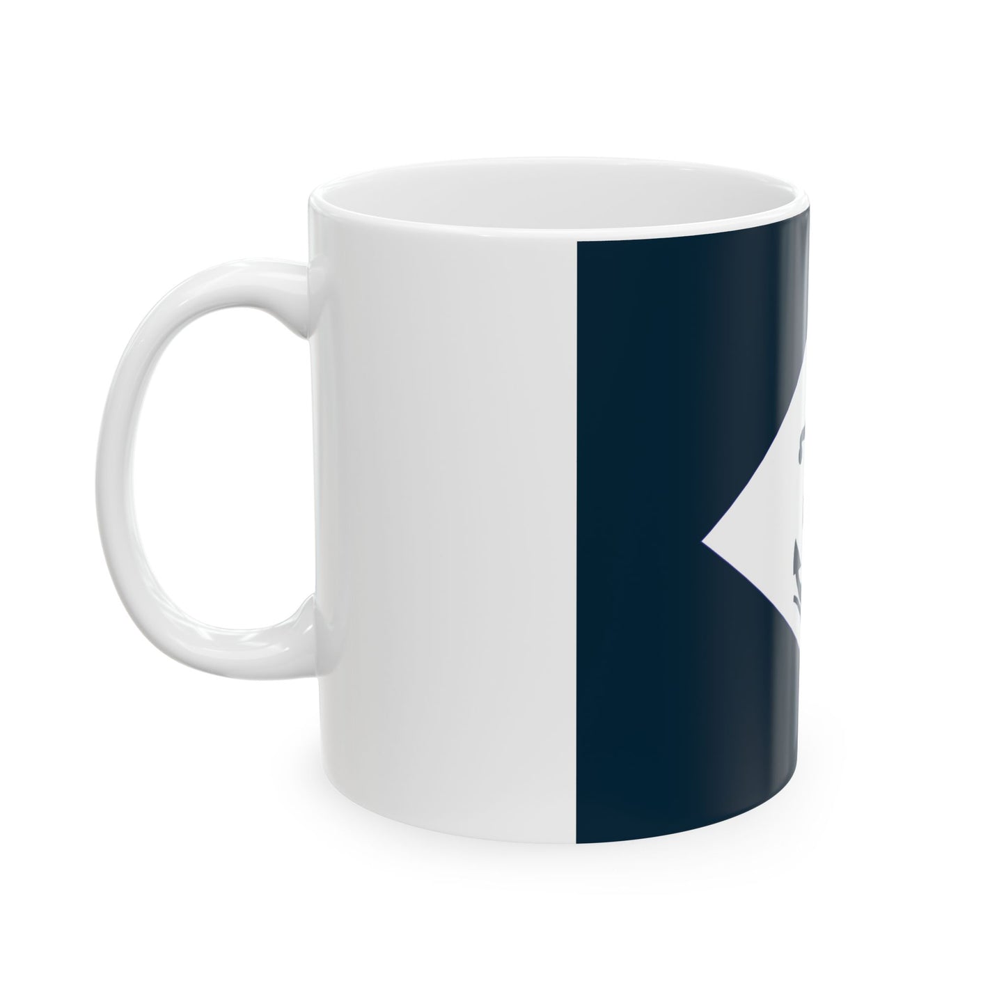 Infantry battalion flag of the United States Navy (United States) White Coffee Mug