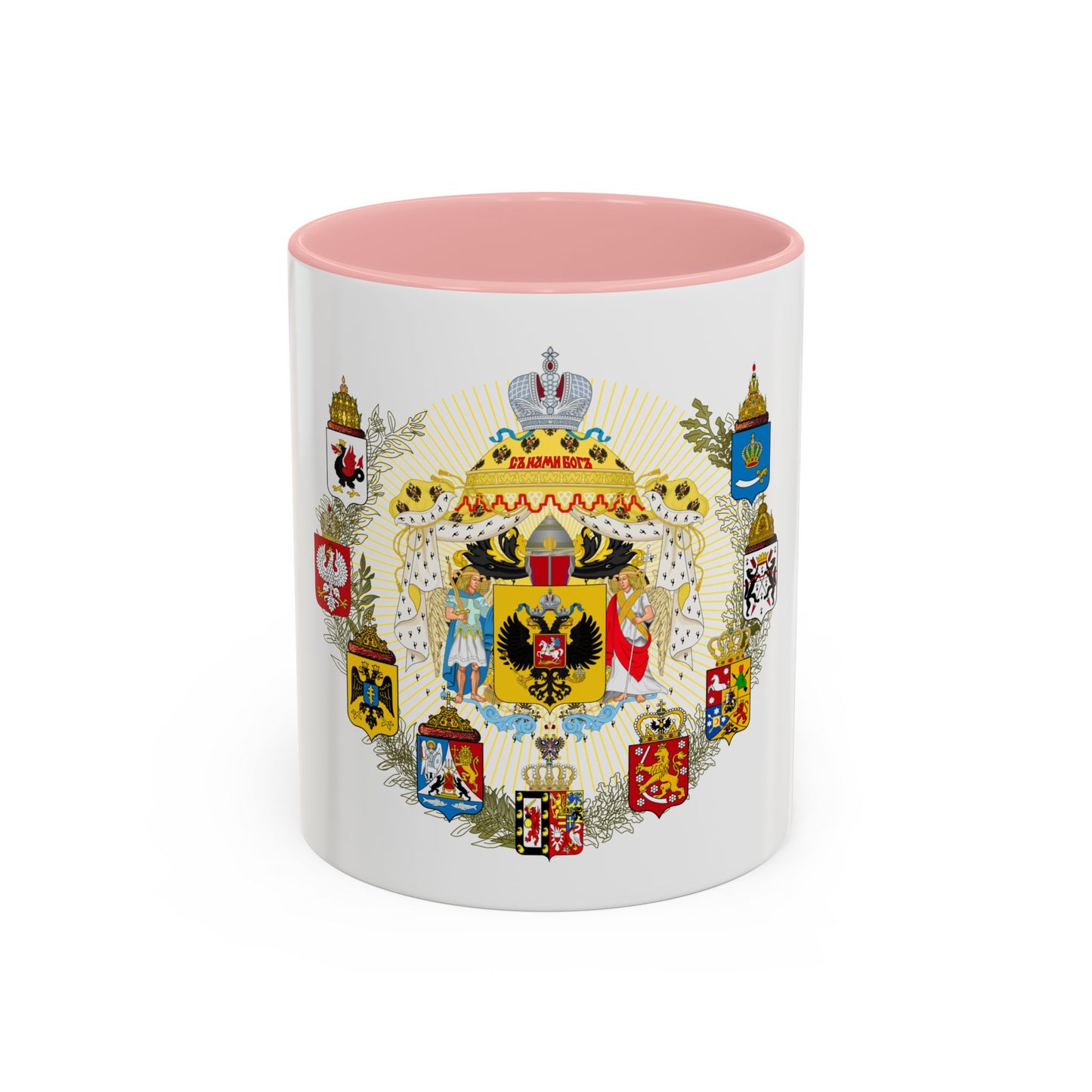 Middle Coat of Arms of the Russian Empire - Accent Coffee Mug