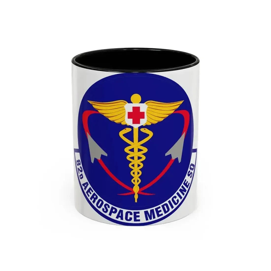 82d Aerospace Medicine Squadron (U.S. Air Force) Accent Coffee Mug 11oz Black - Go Mug Yourself