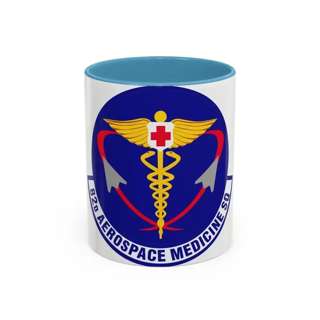 82d Aerospace Medicine Squadron (U.S. Air Force) Accent Coffee Mug 11oz Light Blue - Go Mug Yourself