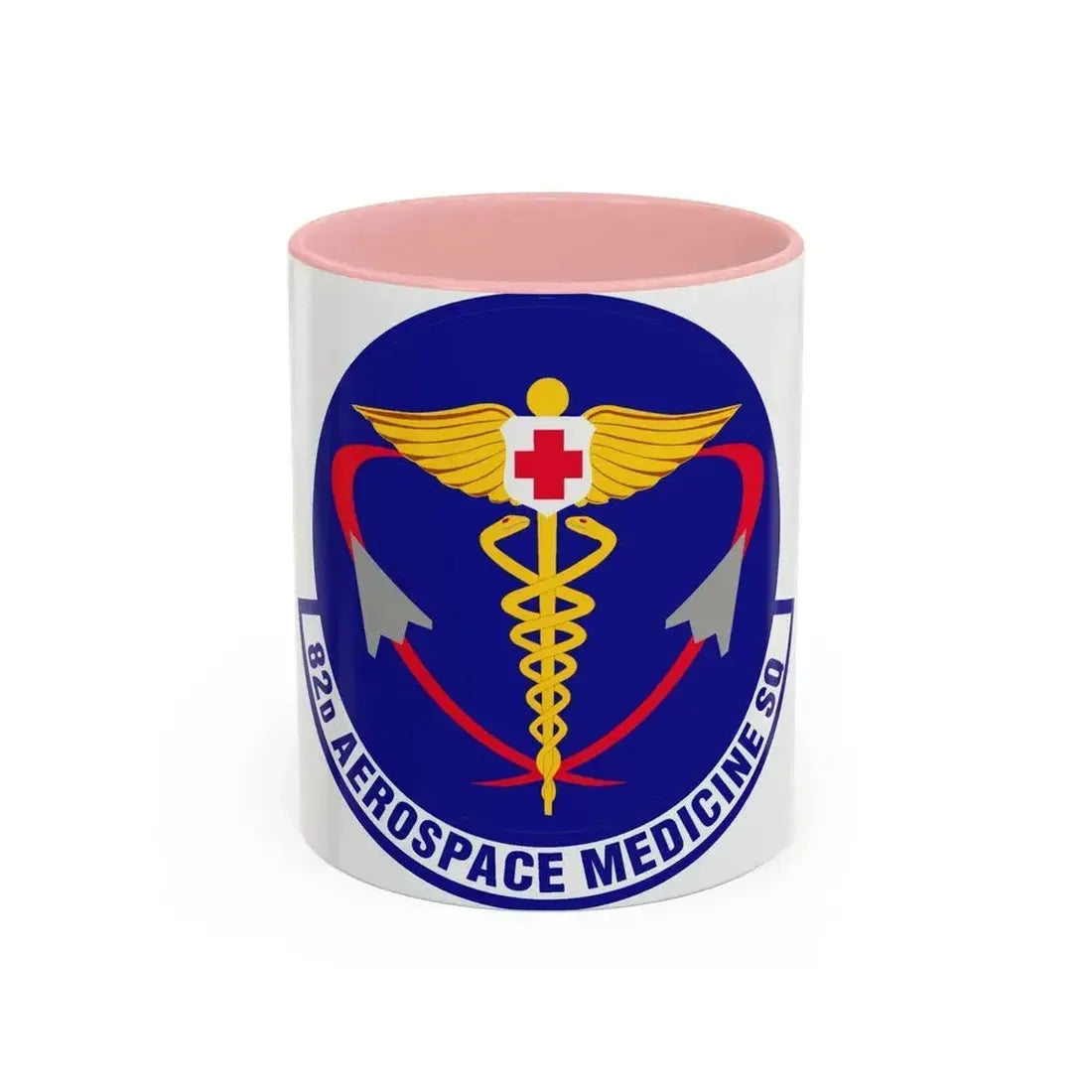 82d Aerospace Medicine Squadron (U.S. Air Force) Accent Coffee Mug 11oz Pink - Go Mug Yourself