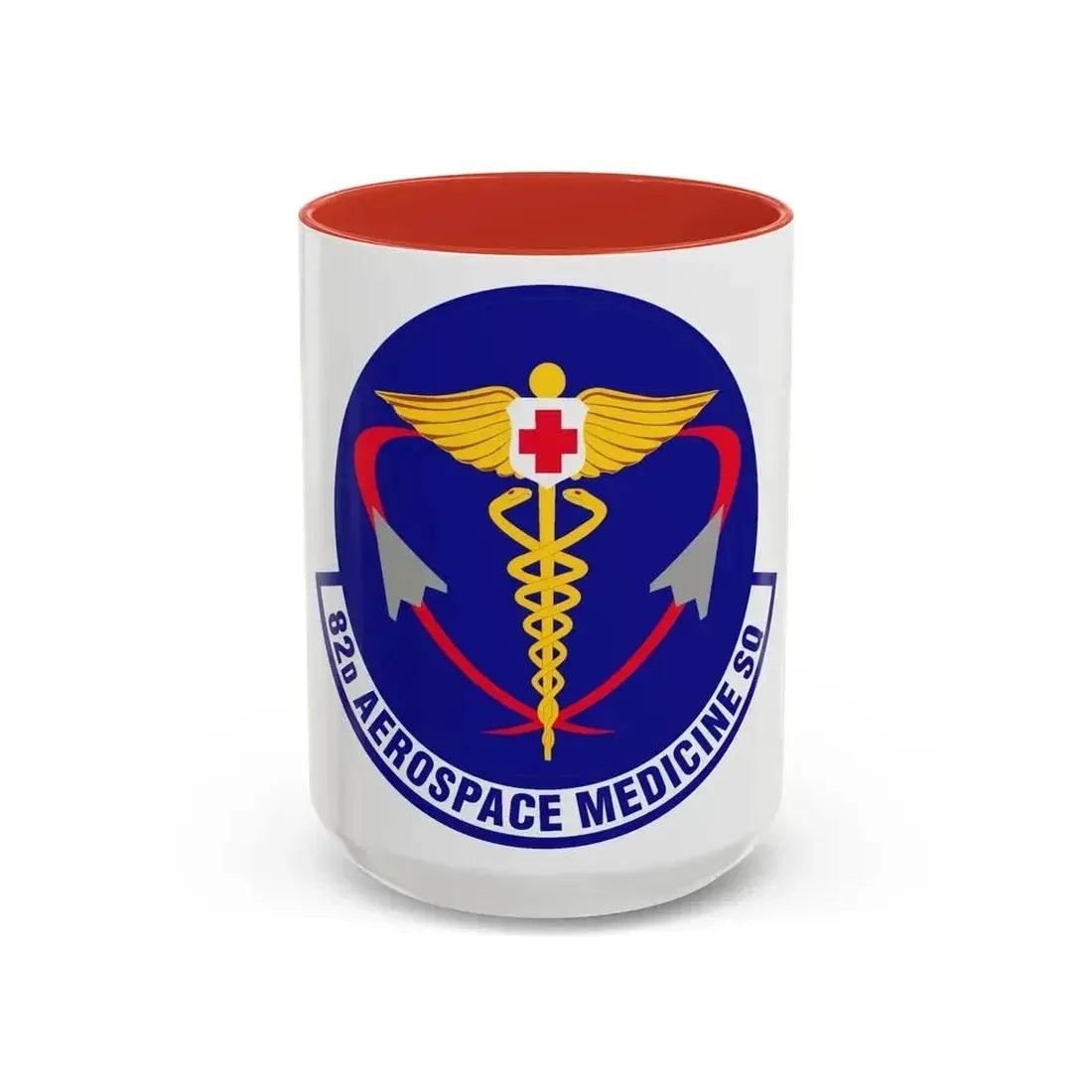 82d Aerospace Medicine Squadron (U.S. Air Force) Accent Coffee Mug 15oz Red - Go Mug Yourself