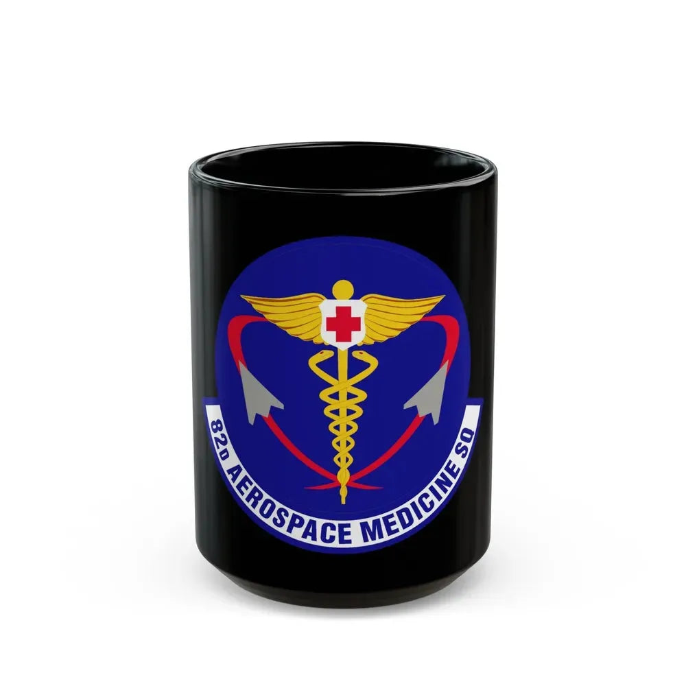 82d Aerospace Medicine Squadron (U.S. Air Force) Black Coffee Mug 15oz - Go Mug Yourself