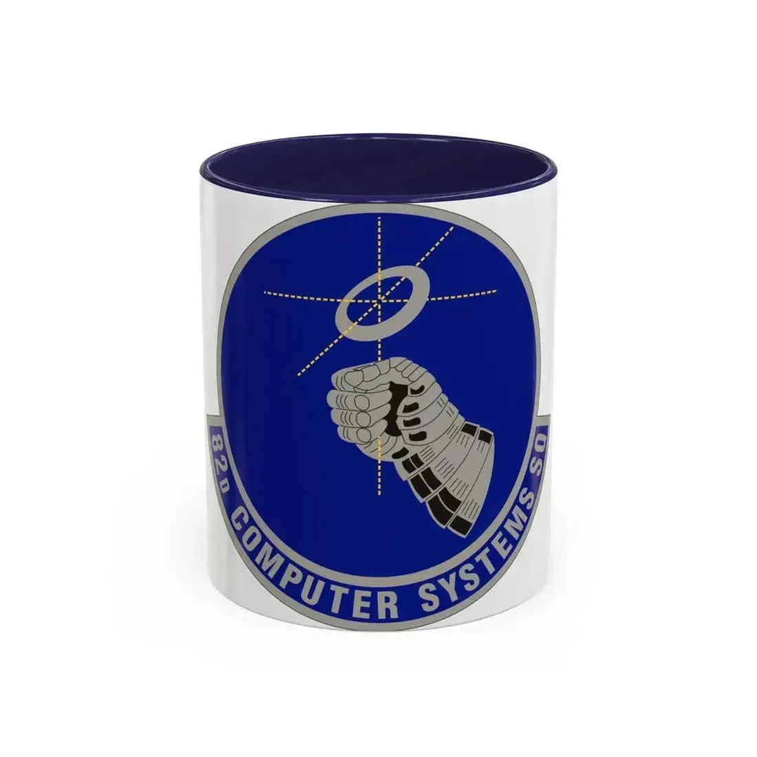 82d Computer Systems Squadron (U.S. Air Force) Accent Coffee Mug 11oz Navy - Go Mug Yourself