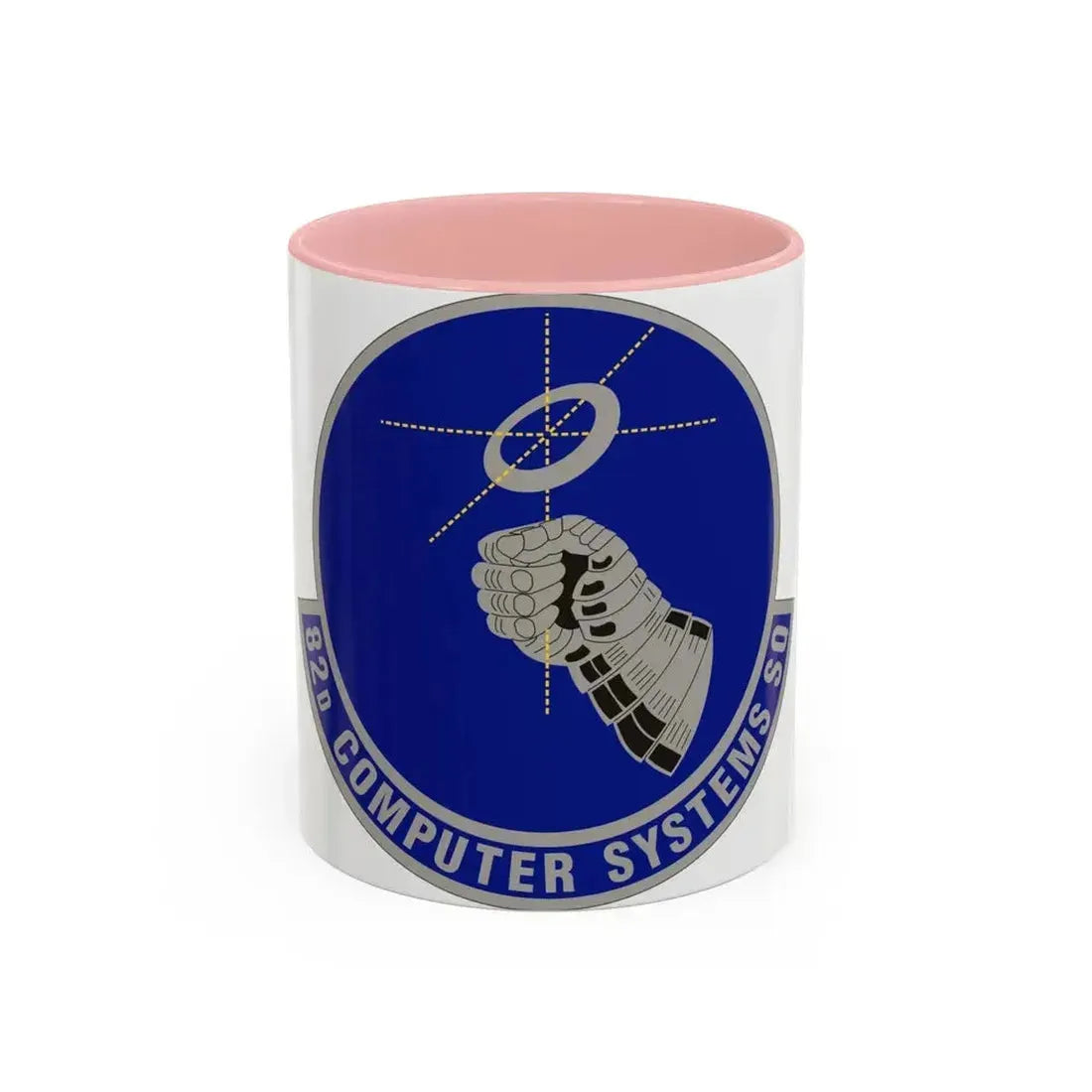 82d Computer Systems Squadron (U.S. Air Force) Accent Coffee Mug 11oz Pink - Go Mug Yourself
