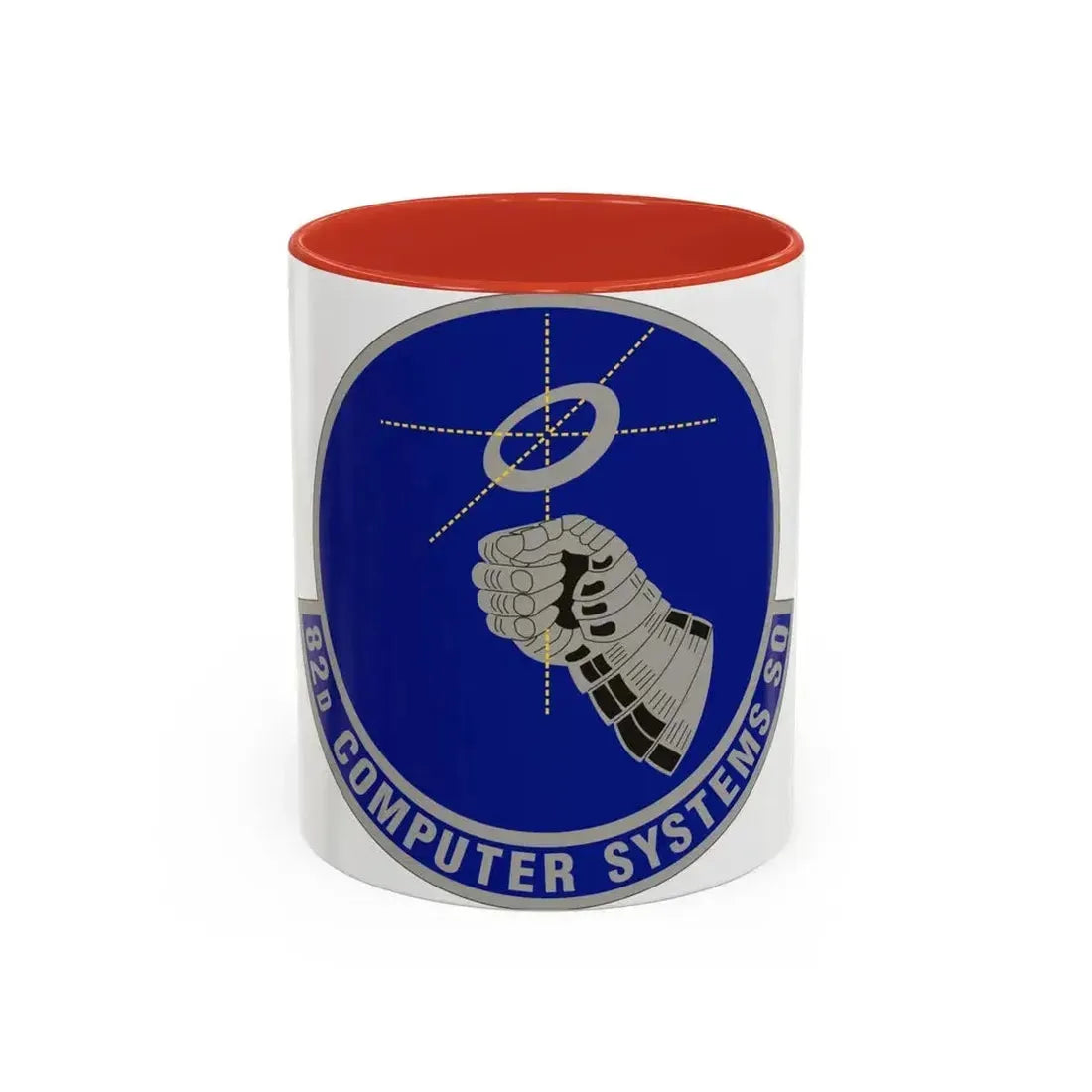 82d Computer Systems Squadron (U.S. Air Force) Accent Coffee Mug 11oz Red - Go Mug Yourself