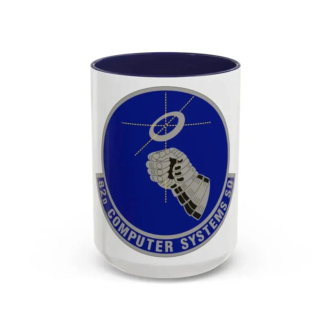 82d Computer Systems Squadron (U.S. Air Force) Accent Coffee Mug 15oz Navy - Go Mug Yourself