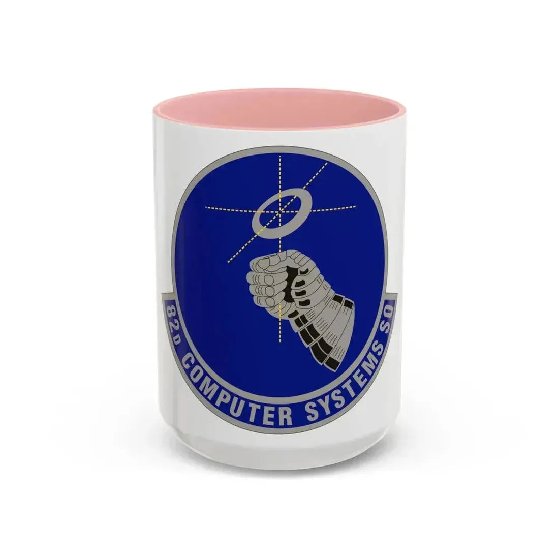 82d Computer Systems Squadron (U.S. Air Force) Accent Coffee Mug 15oz Pink - Go Mug Yourself