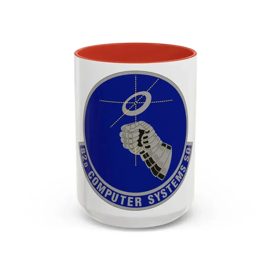 82d Computer Systems Squadron (U.S. Air Force) Accent Coffee Mug 15oz Red - Go Mug Yourself