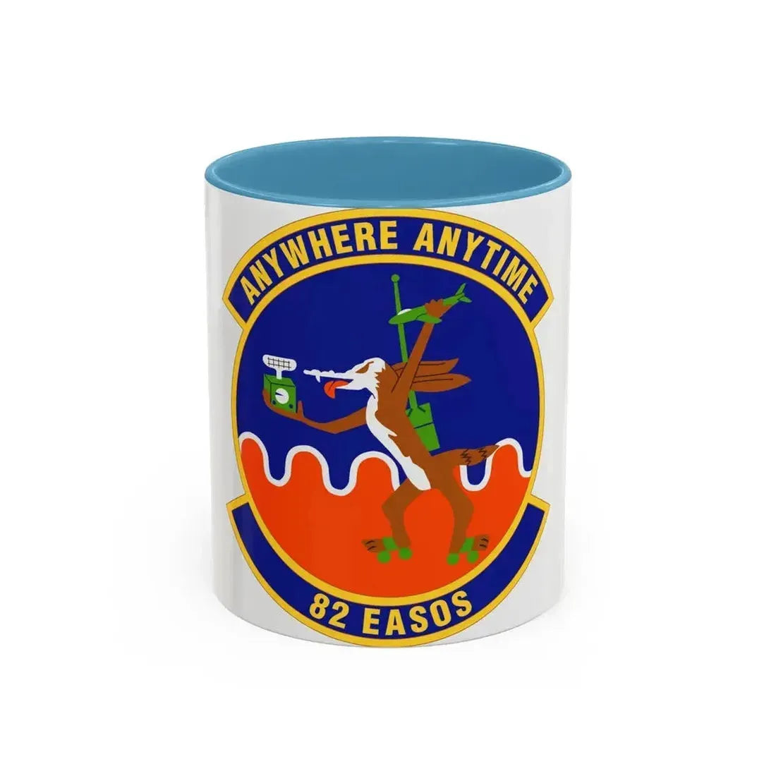 82d Expeditionary Air Support Operations Squadron (U.S. Air Force) Accent Coffee Mug 11oz Light Blue - Go Mug Yourself