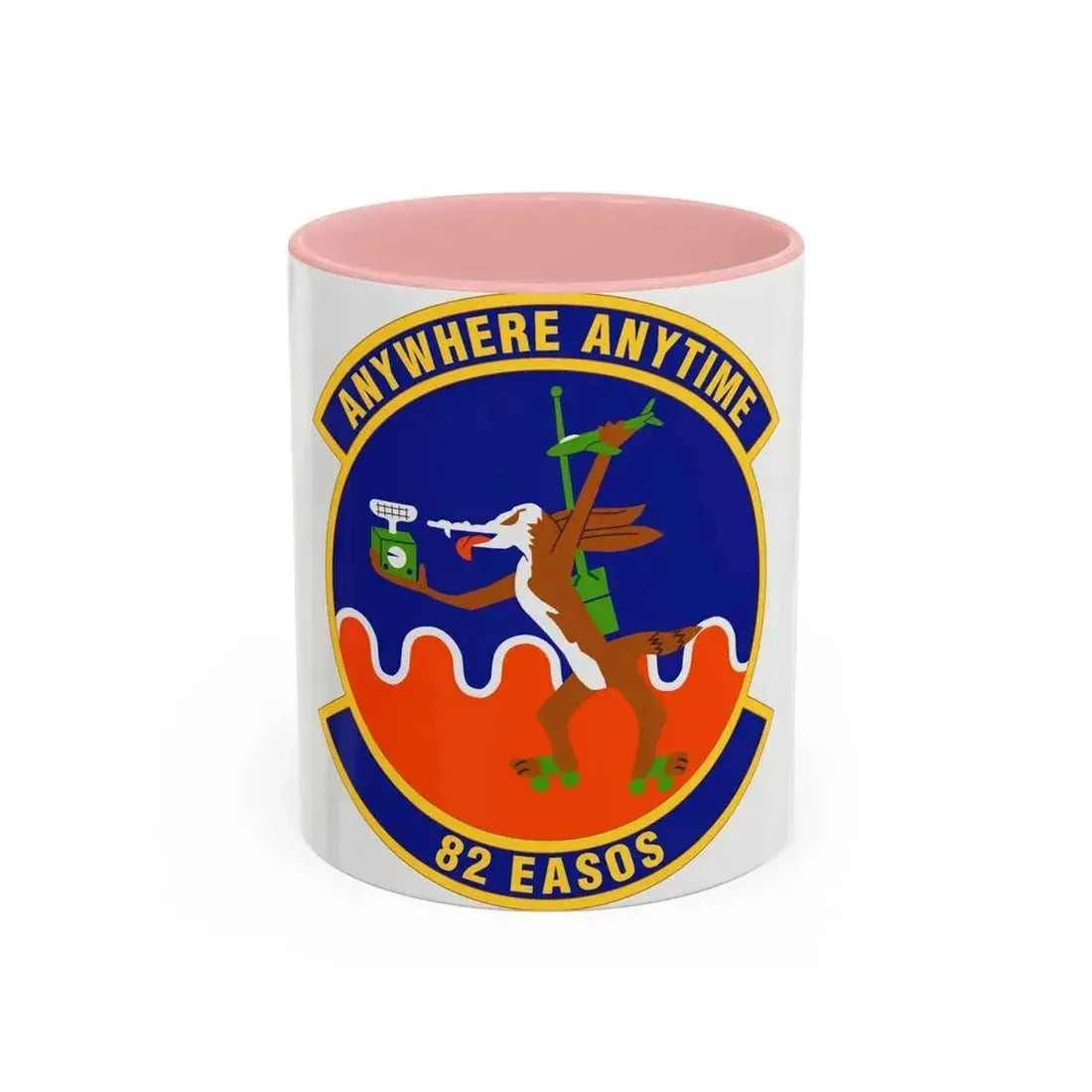 82d Expeditionary Air Support Operations Squadron (U.S. Air Force) Accent Coffee Mug 11oz Pink - Go Mug Yourself