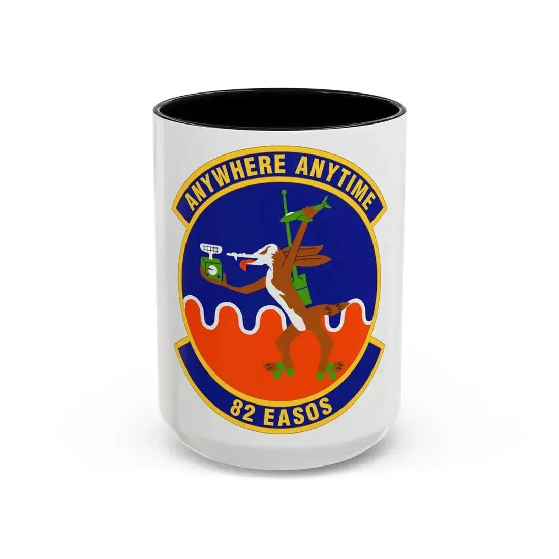82d Expeditionary Air Support Operations Squadron (U.S. Air Force) Accent Coffee Mug 15oz Black - Go Mug Yourself