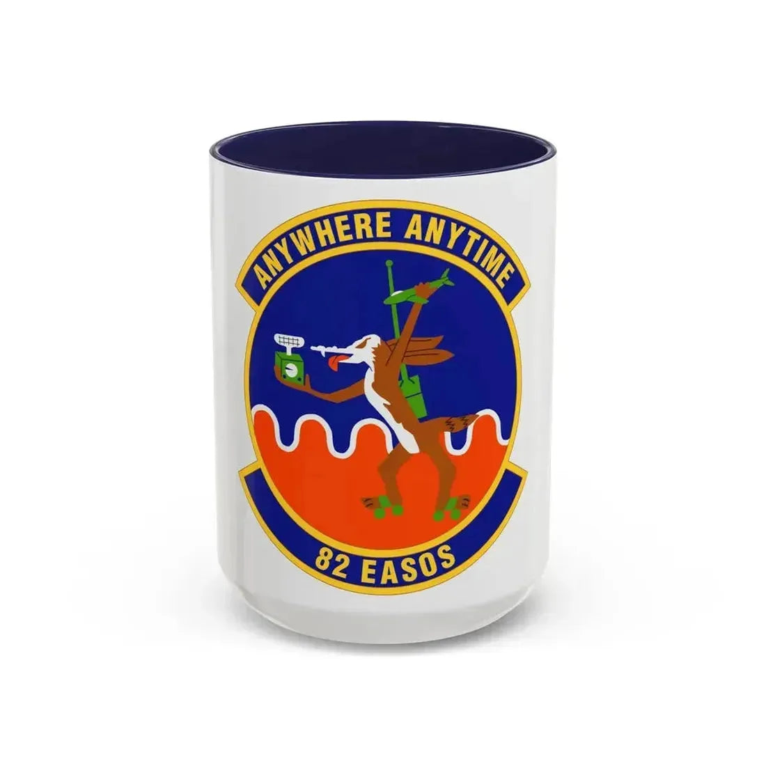 82d Expeditionary Air Support Operations Squadron (U.S. Air Force) Accent Coffee Mug 15oz Navy - Go Mug Yourself