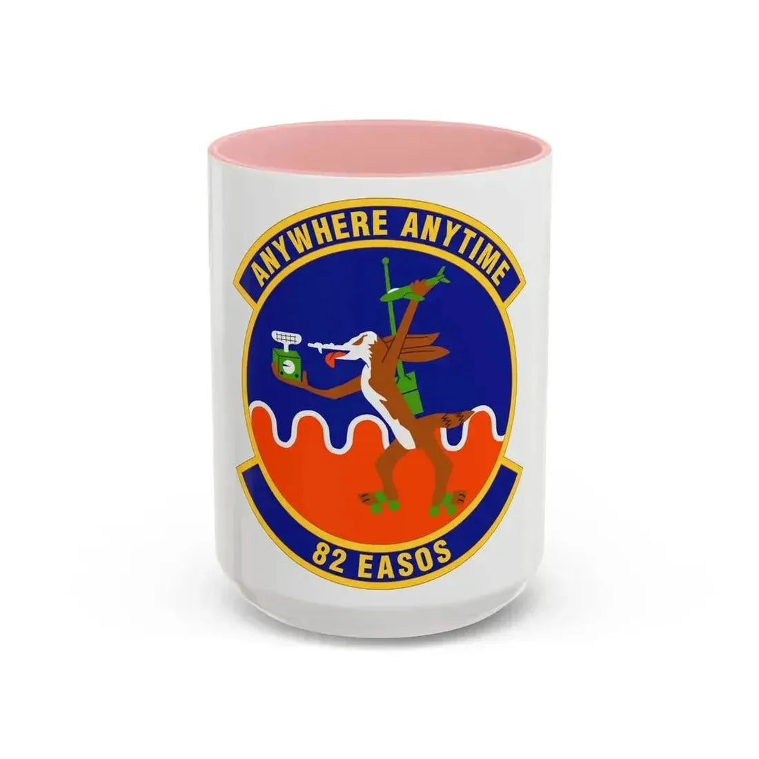 82d Expeditionary Air Support Operations Squadron (U.S. Air Force) Accent Coffee Mug 15oz Pink - Go Mug Yourself