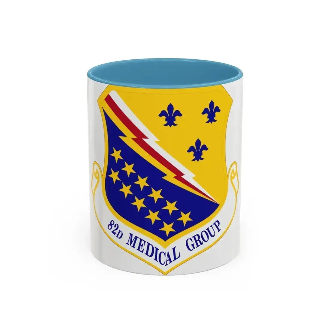 82d Medical Group (U.S. Air Force) Accent Coffee Mug 11oz Light Blue - Go Mug Yourself