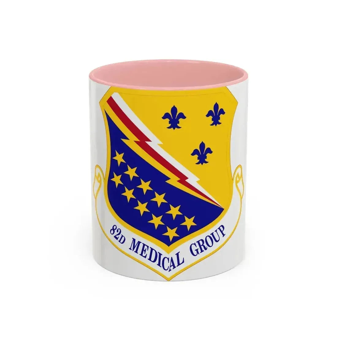 82d Medical Group (U.S. Air Force) Accent Coffee Mug 11oz Pink - Go Mug Yourself
