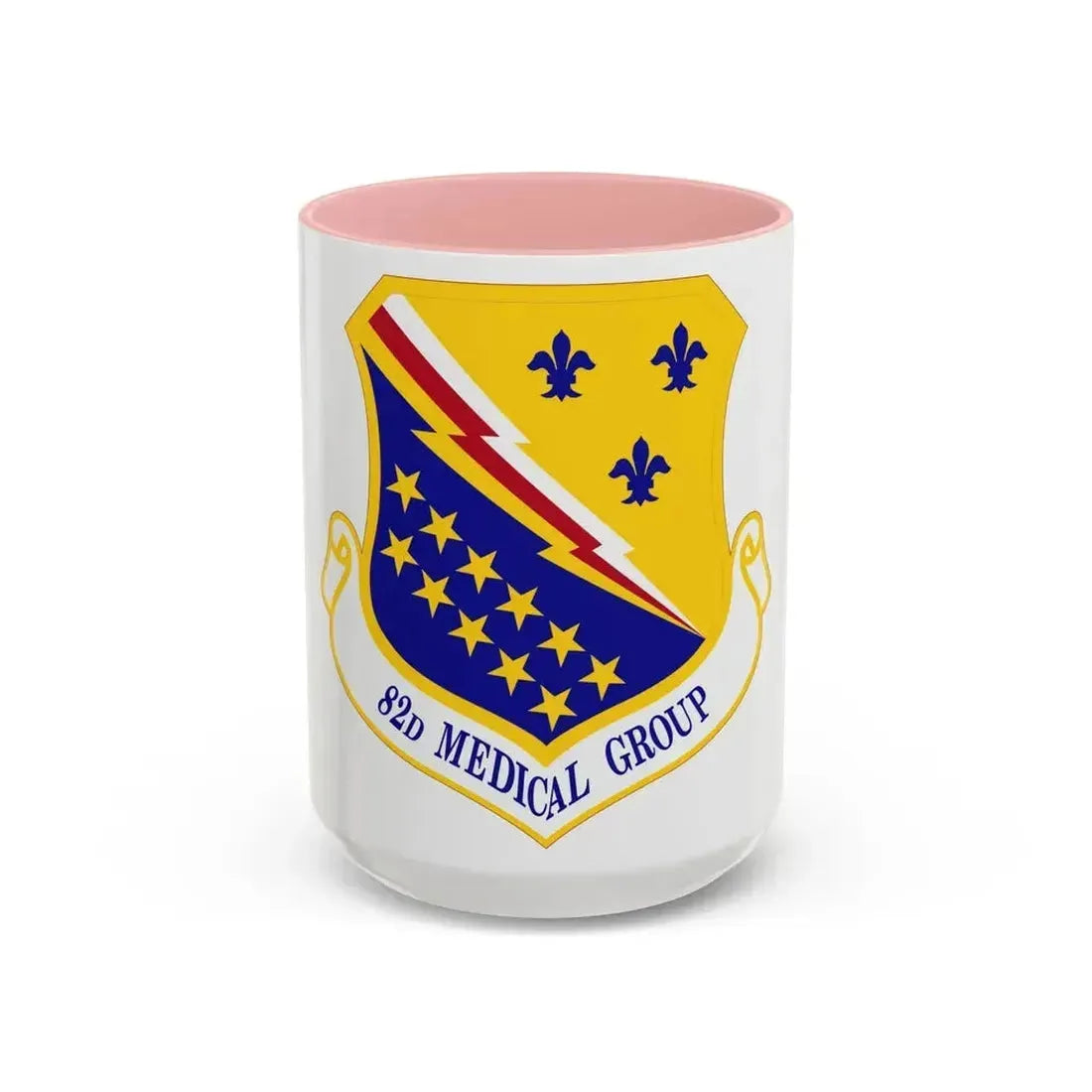 82d Medical Group (U.S. Air Force) Accent Coffee Mug 15oz Pink - Go Mug Yourself