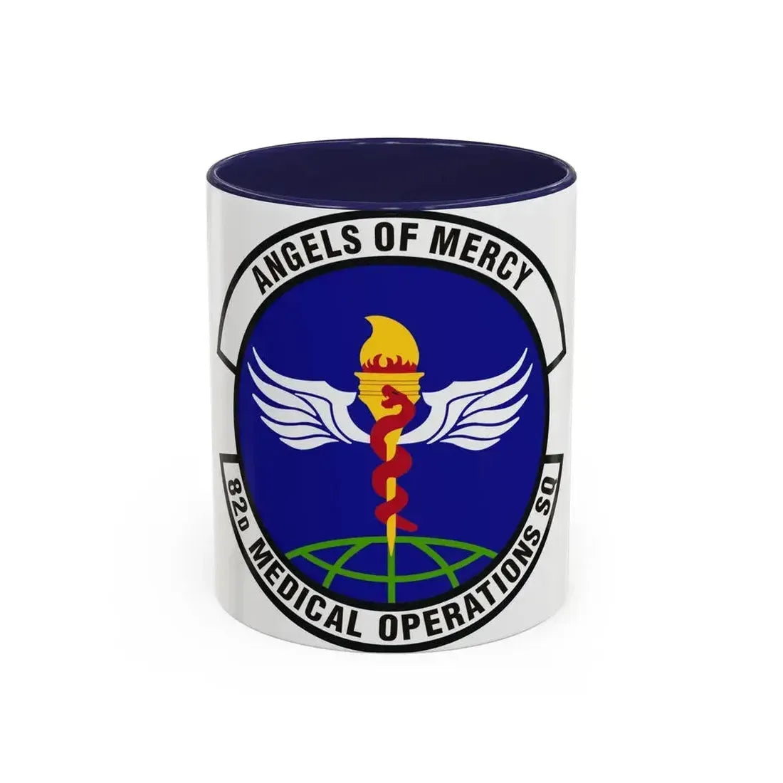 82d Medical Operations Squadron (U.S. Air Force) Accent Coffee Mug 11oz Navy - Go Mug Yourself