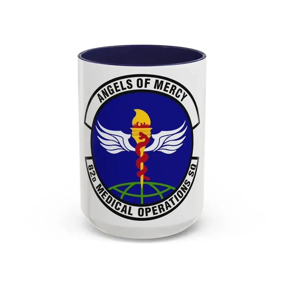 82d Medical Operations Squadron (U.S. Air Force) Accent Coffee Mug 15oz Navy - Go Mug Yourself