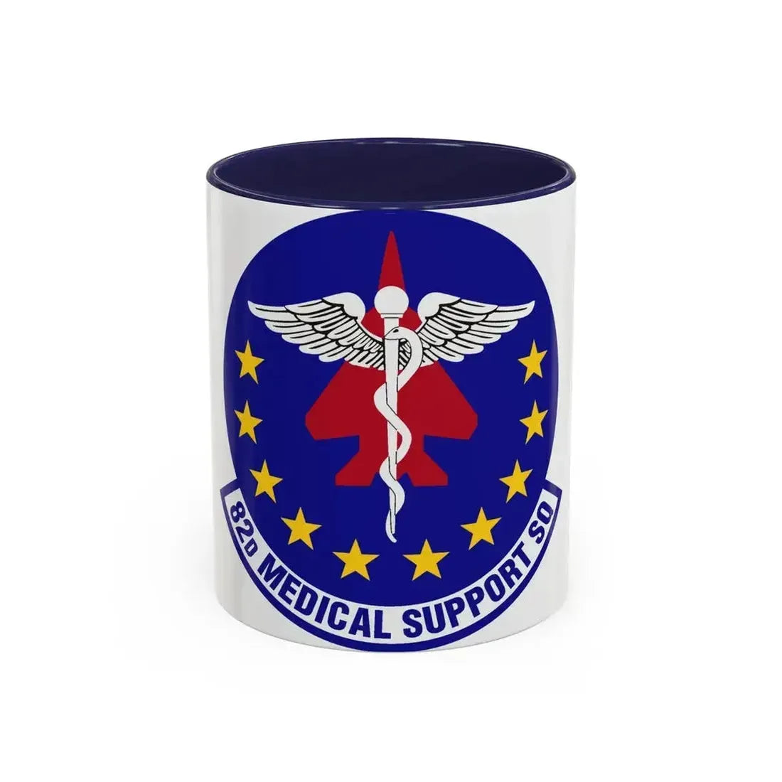 82d Medical Support Squadron (U.S. Air Force) Accent Coffee Mug 11oz Navy - Go Mug Yourself