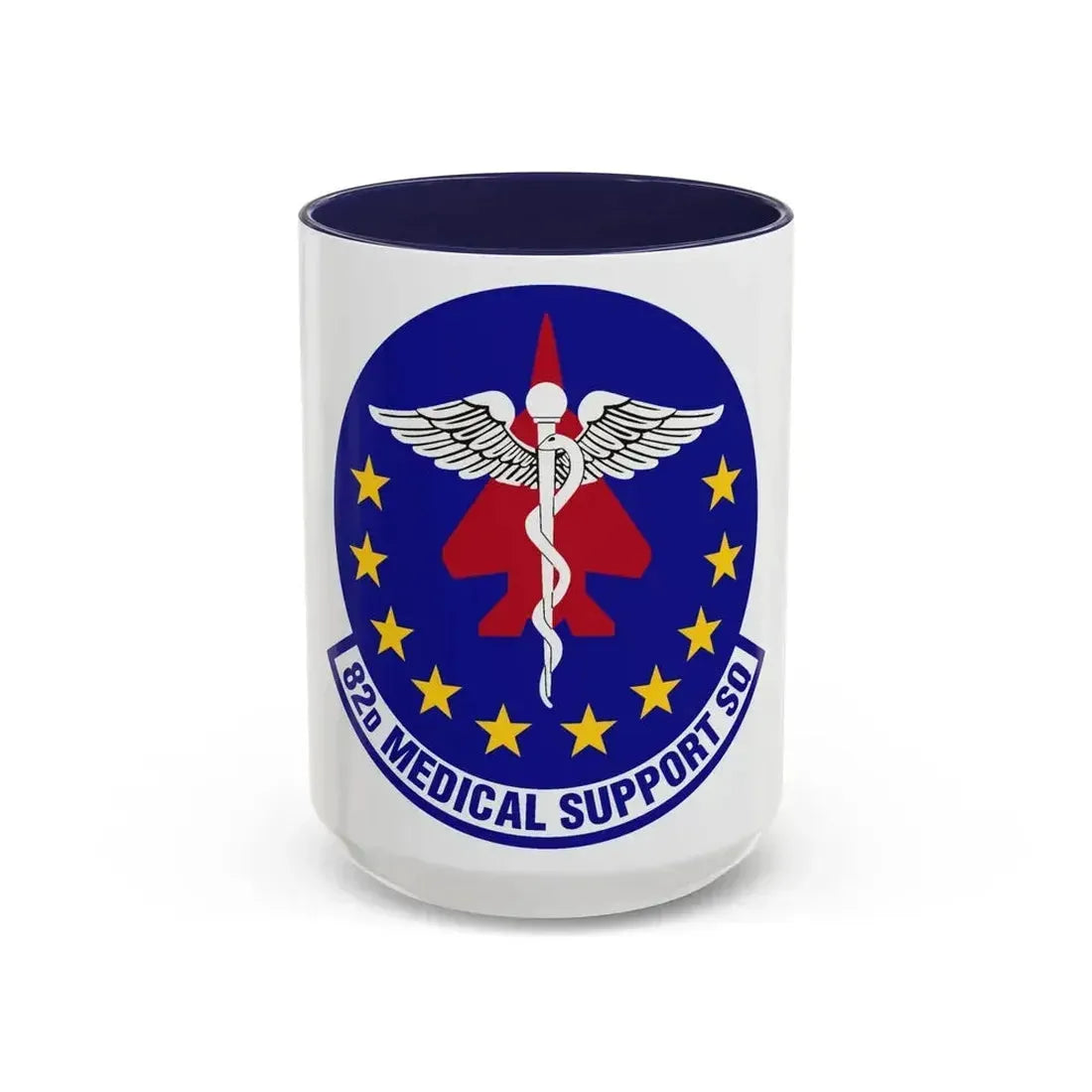 82d Medical Support Squadron (U.S. Air Force) Accent Coffee Mug 15oz Navy - Go Mug Yourself