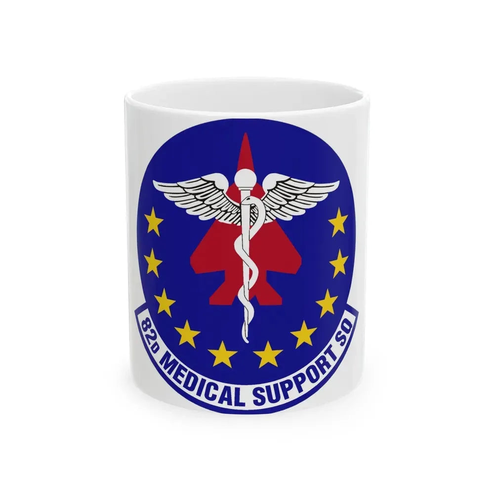 82d Medical Support Squadron (U.S. Air Force) White Coffee Mug 11oz - Go Mug Yourself