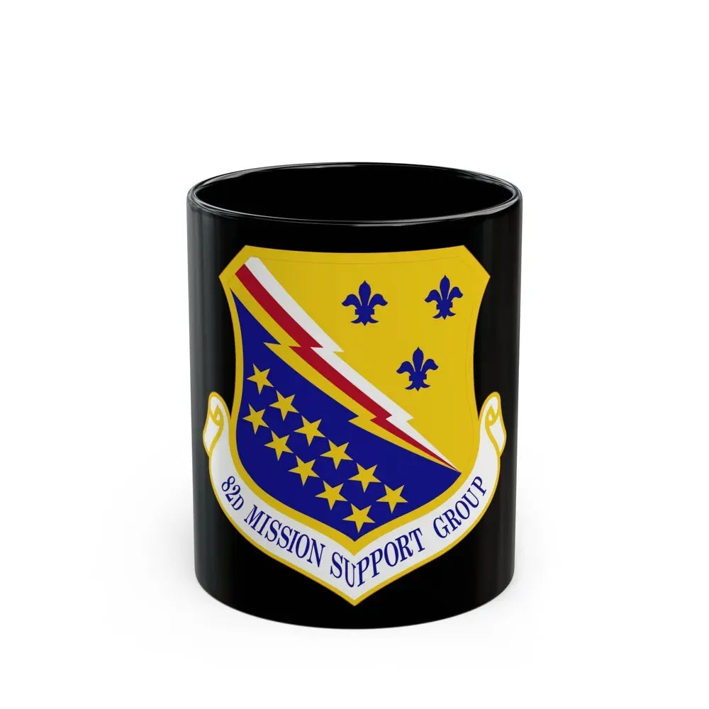 82d Mission Support Group (U.S. Air Force) Black Coffee Mug 11oz - Go Mug Yourself