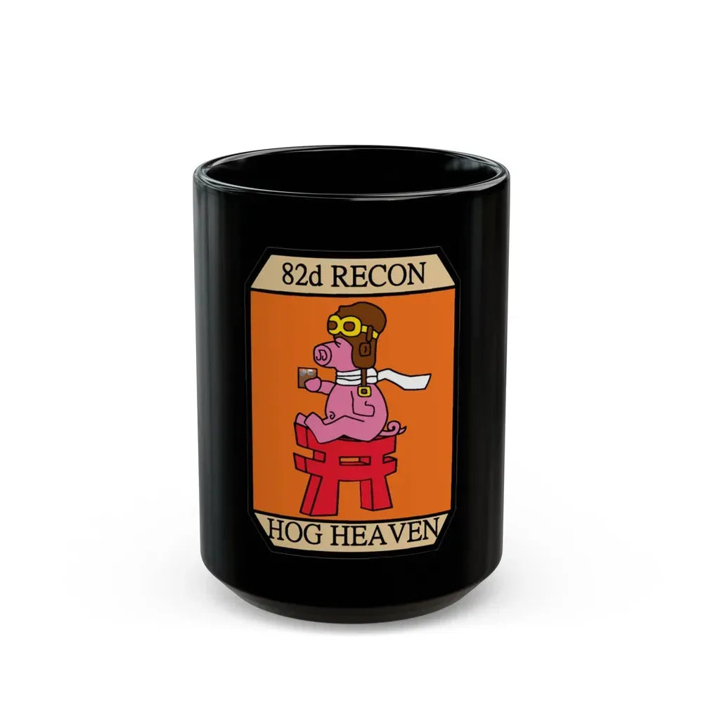 82D RECON Friday Patch (U.S. Air Force) Black Coffee Mug 15oz - Go Mug Yourself