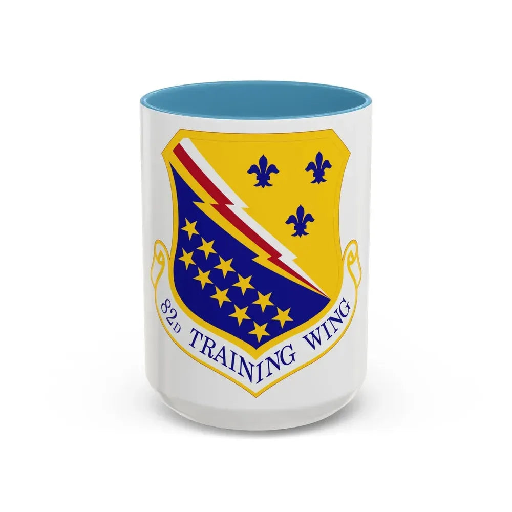 82d Training Wing (U.S. Air Force) Accent Coffee Mug 15oz Light Blue - Go Mug Yourself