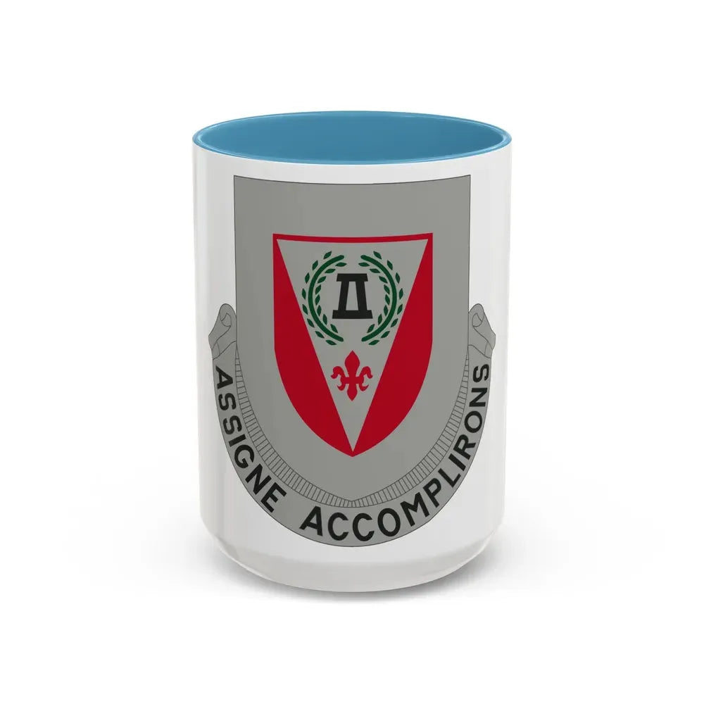 83 Engineer Battalion (U.S. Army) Accent Coffee Mug 15oz Light Blue - Go Mug Yourself