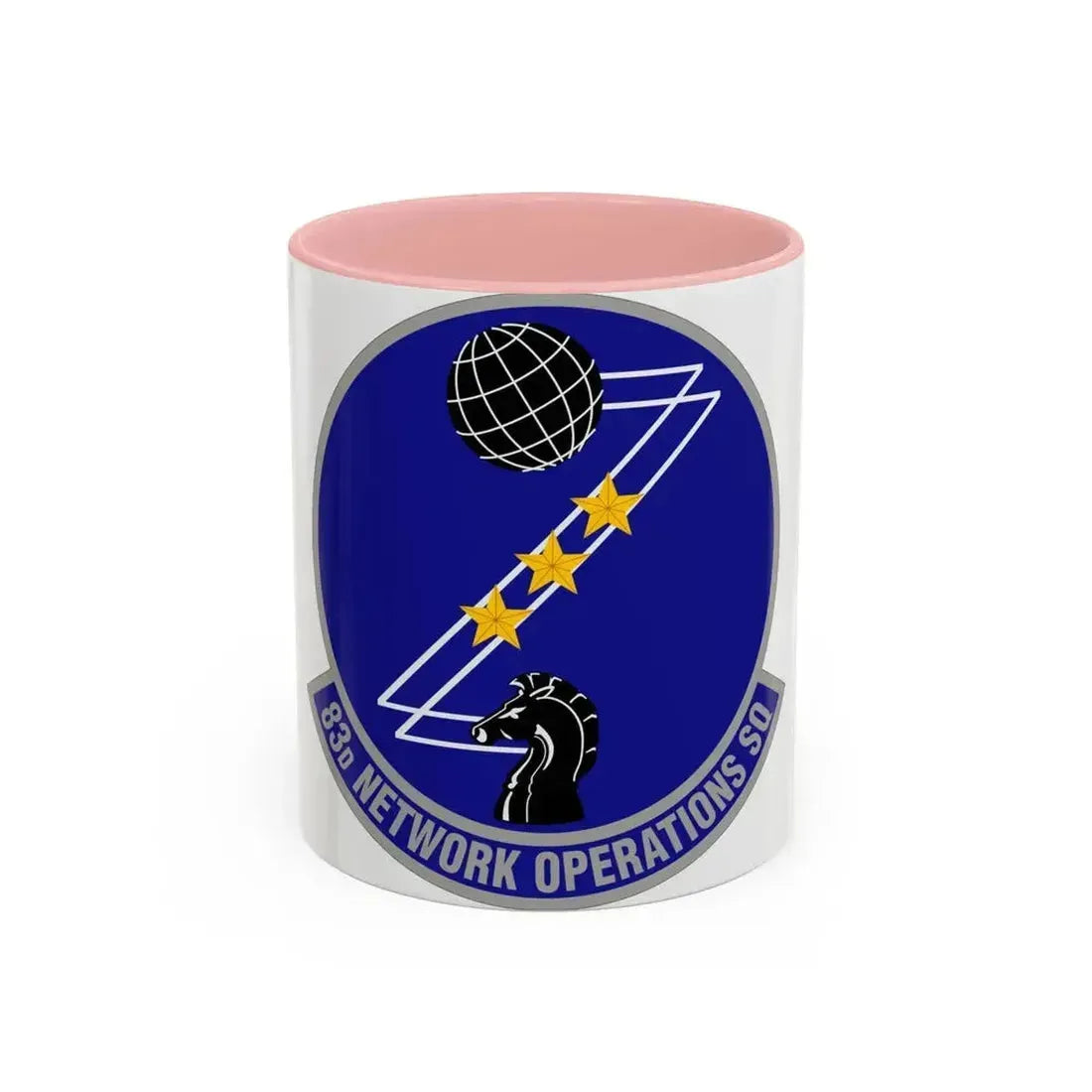 83 Network Operations Squadron ACC (U.S. Air Force) Accent Coffee Mug 11oz Pink - Go Mug Yourself