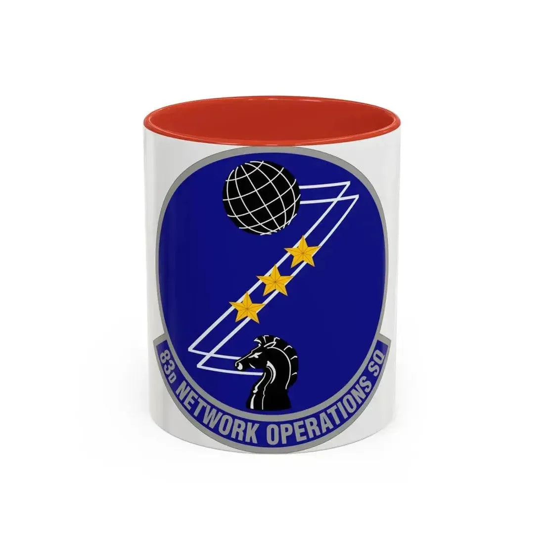 83 Network Operations Squadron ACC (U.S. Air Force) Accent Coffee Mug 11oz Red - Go Mug Yourself
