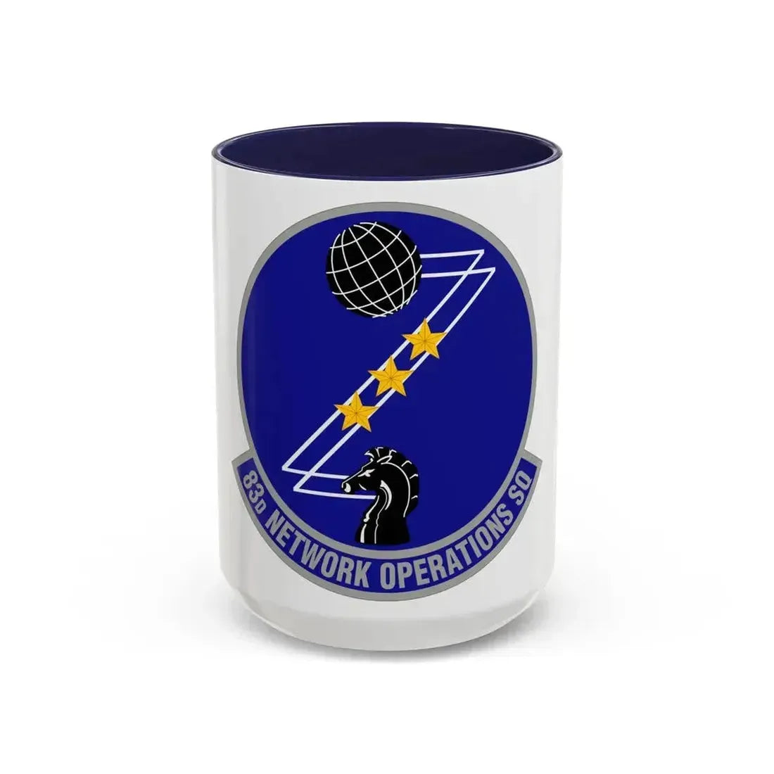 83 Network Operations Squadron ACC (U.S. Air Force) Accent Coffee Mug 15oz Navy - Go Mug Yourself