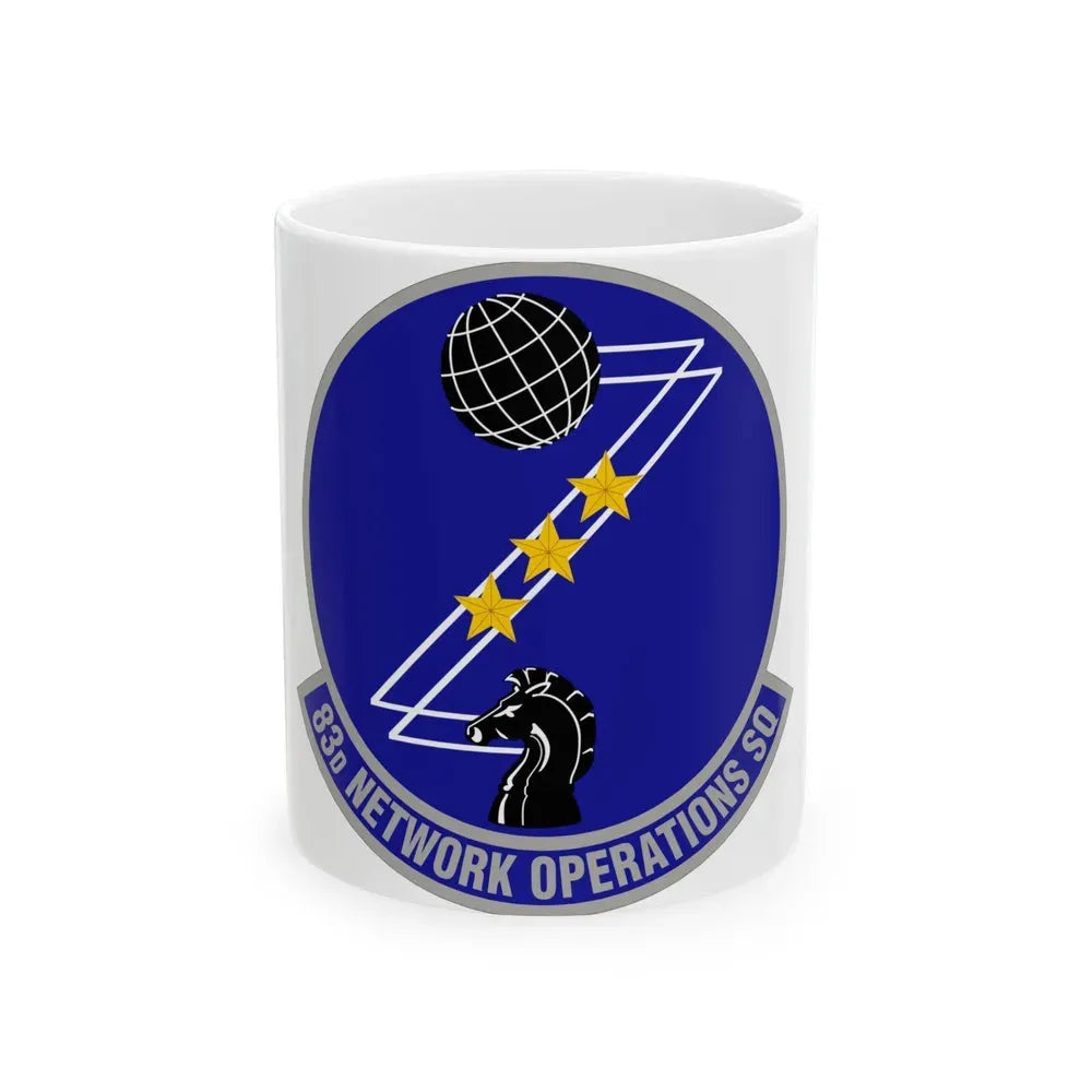 83 Network Operations Squadron ACC (U.S. Air Force) White Coffee Mug 11oz - Go Mug Yourself
