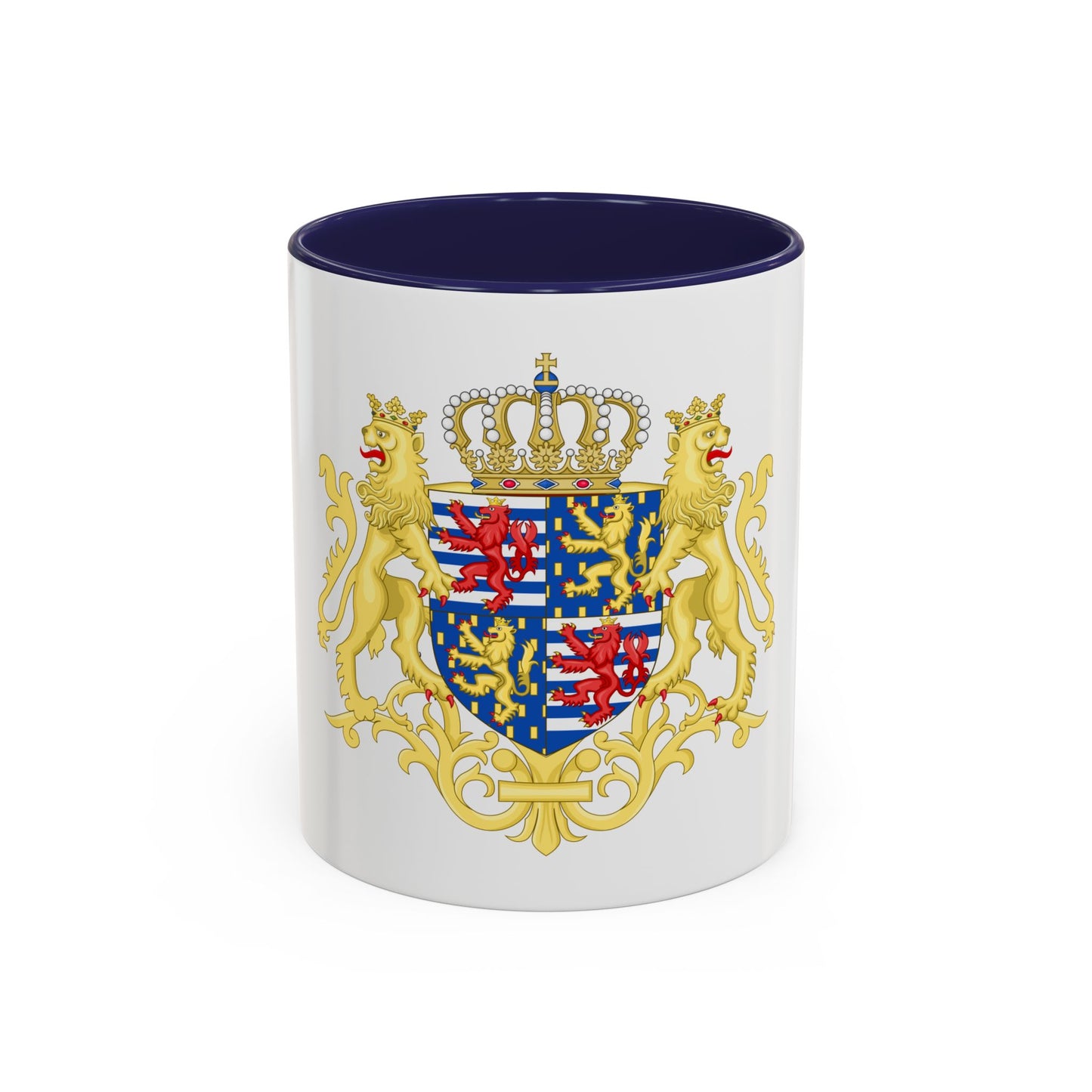 Middle coat of arms of the Grand Duke of Luxembourg (2000) - Accent Coffee Mug