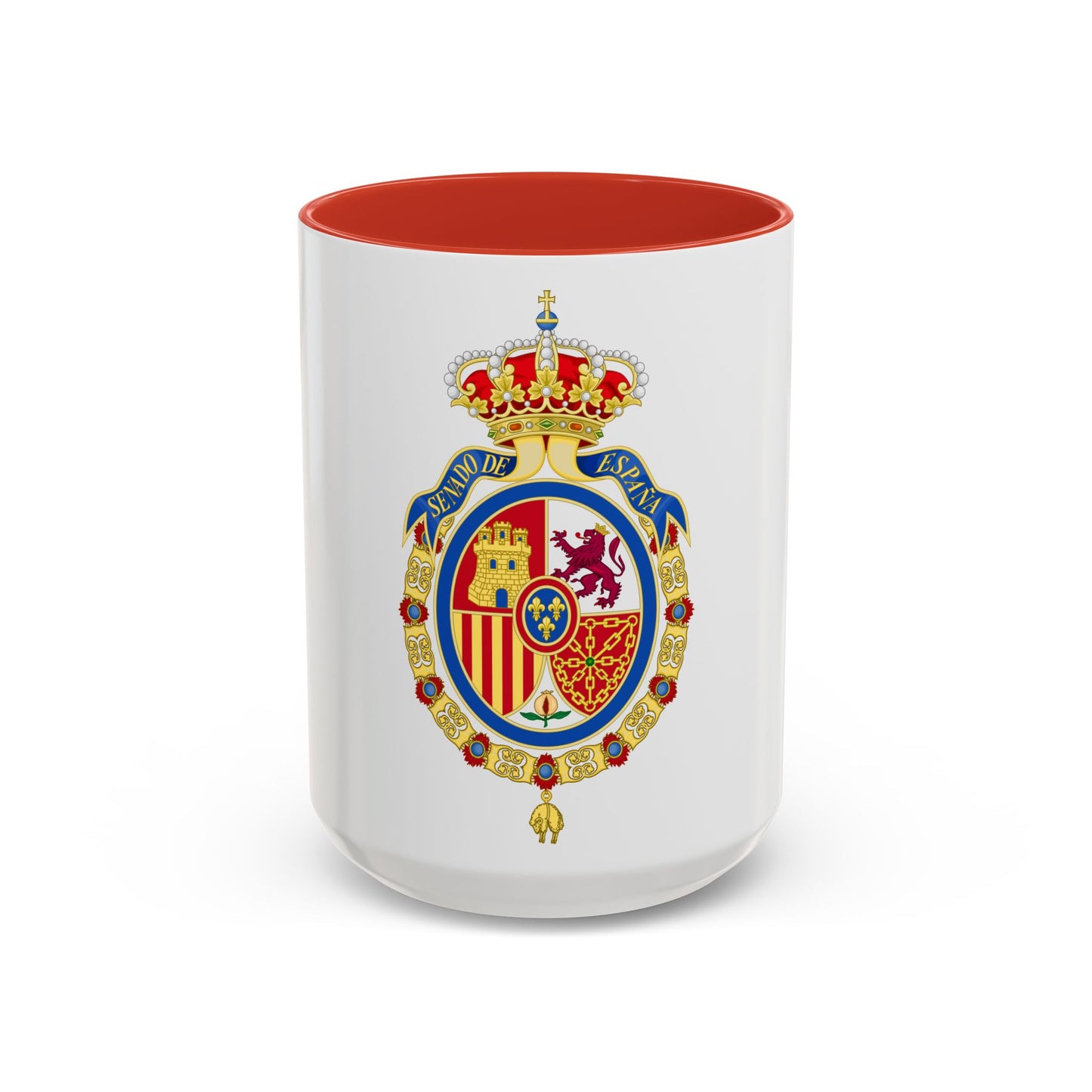 Coat of Arms of the Senate of Spain - Accent Coffee Mug