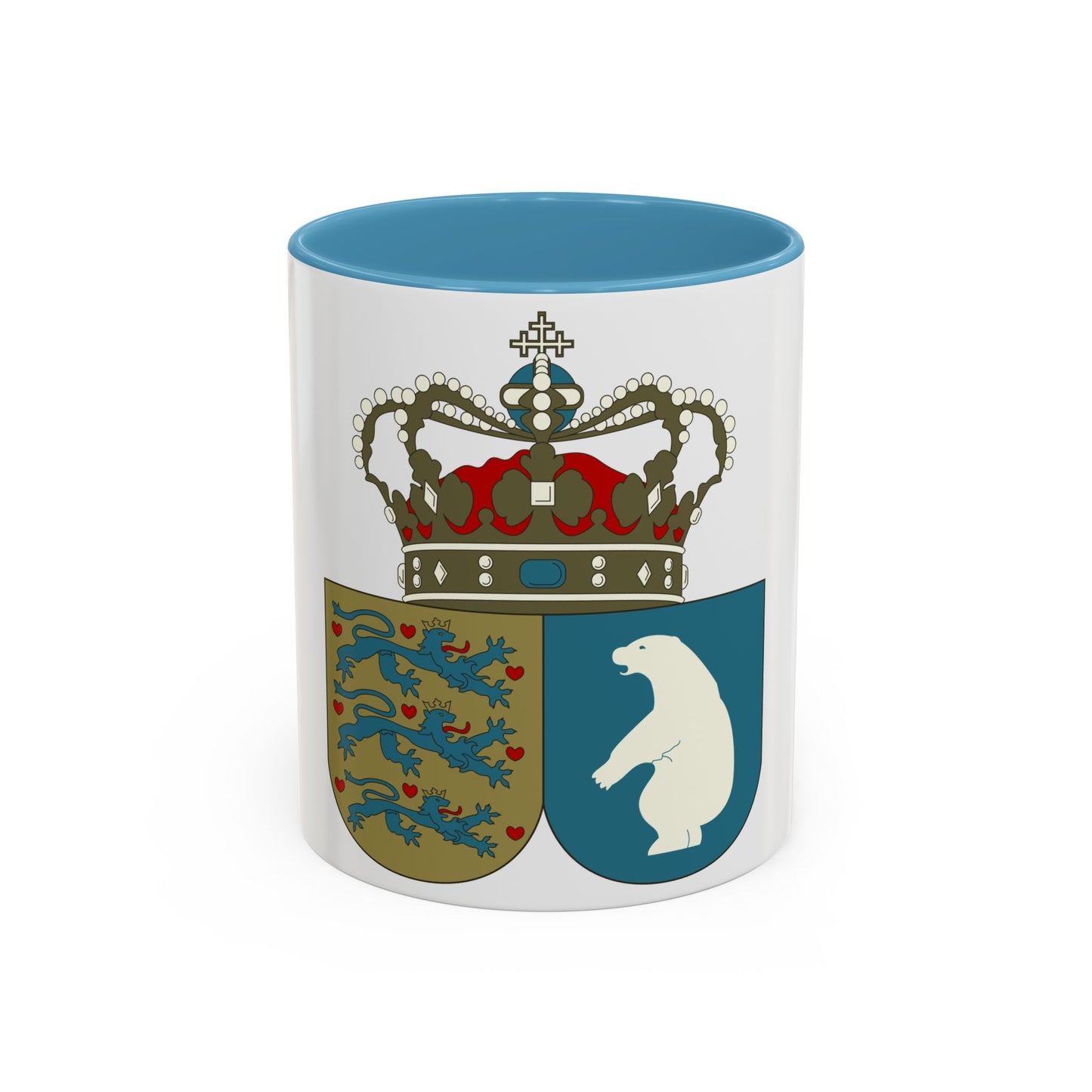 Coat of arms of the County of Greenland - Accent Coffee Mug