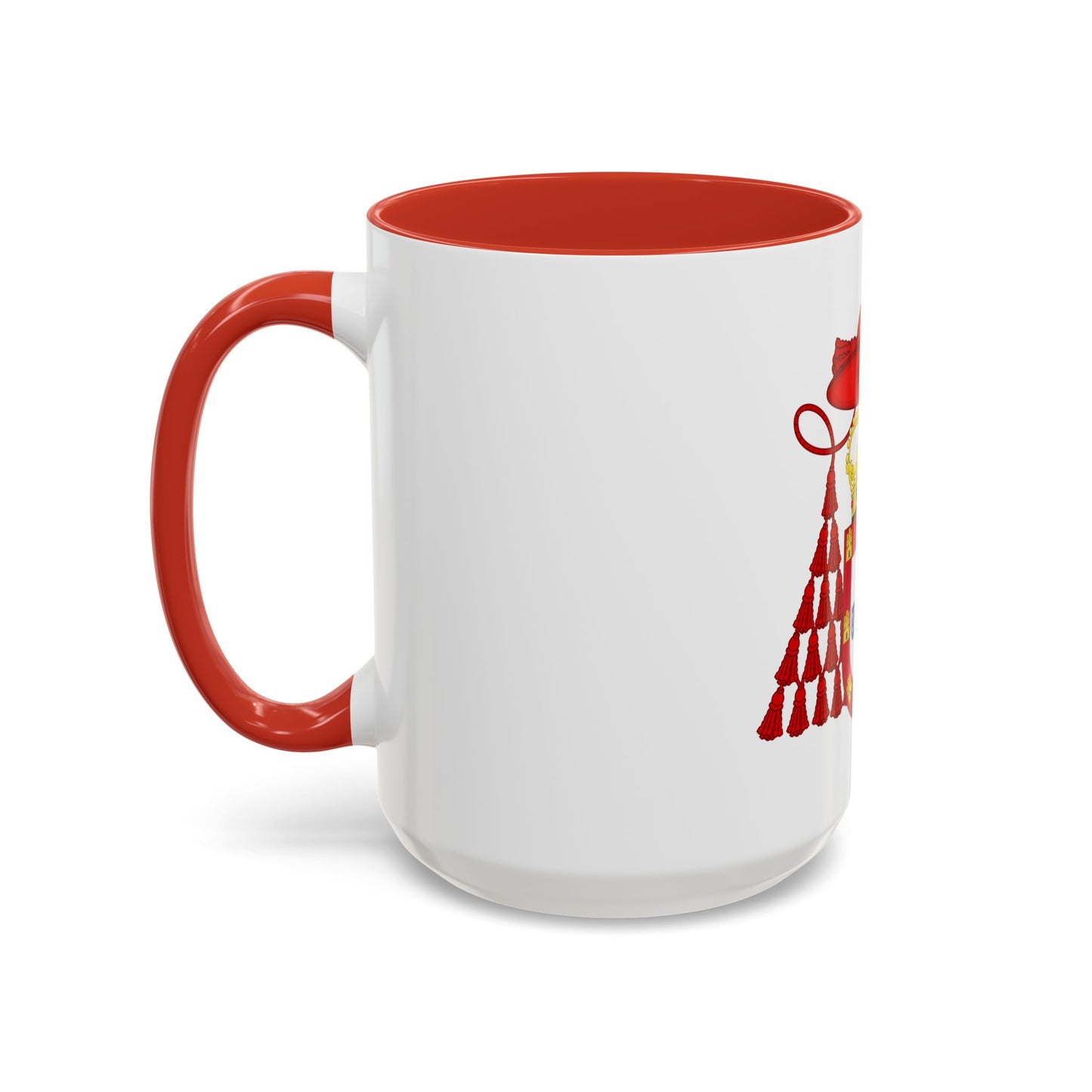 Ornamented Royal Coat of Arms of Cardinal Henry I of Portugal - Accent Coffee Mug
