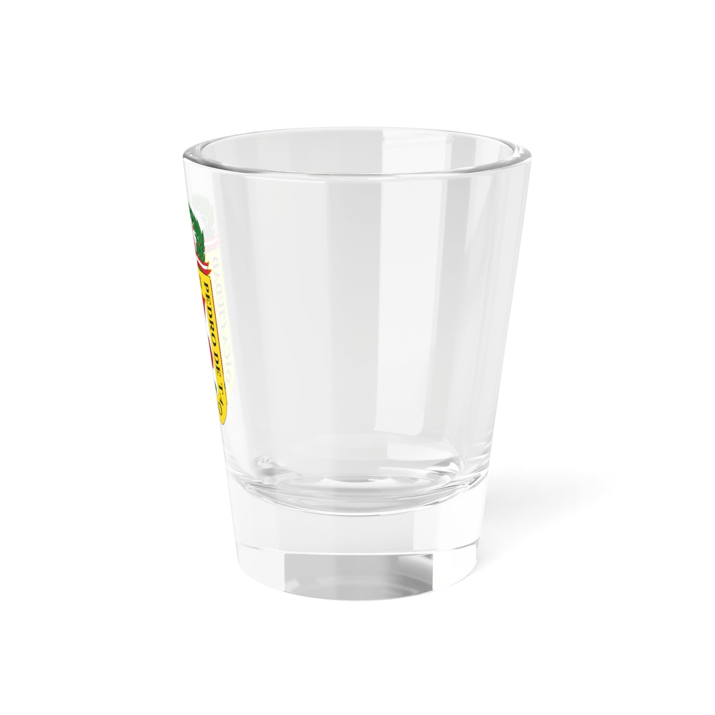 Escudo de San Pedro de Tacna (Peru) (Coat of Arms) Shot Glass 1.5oz