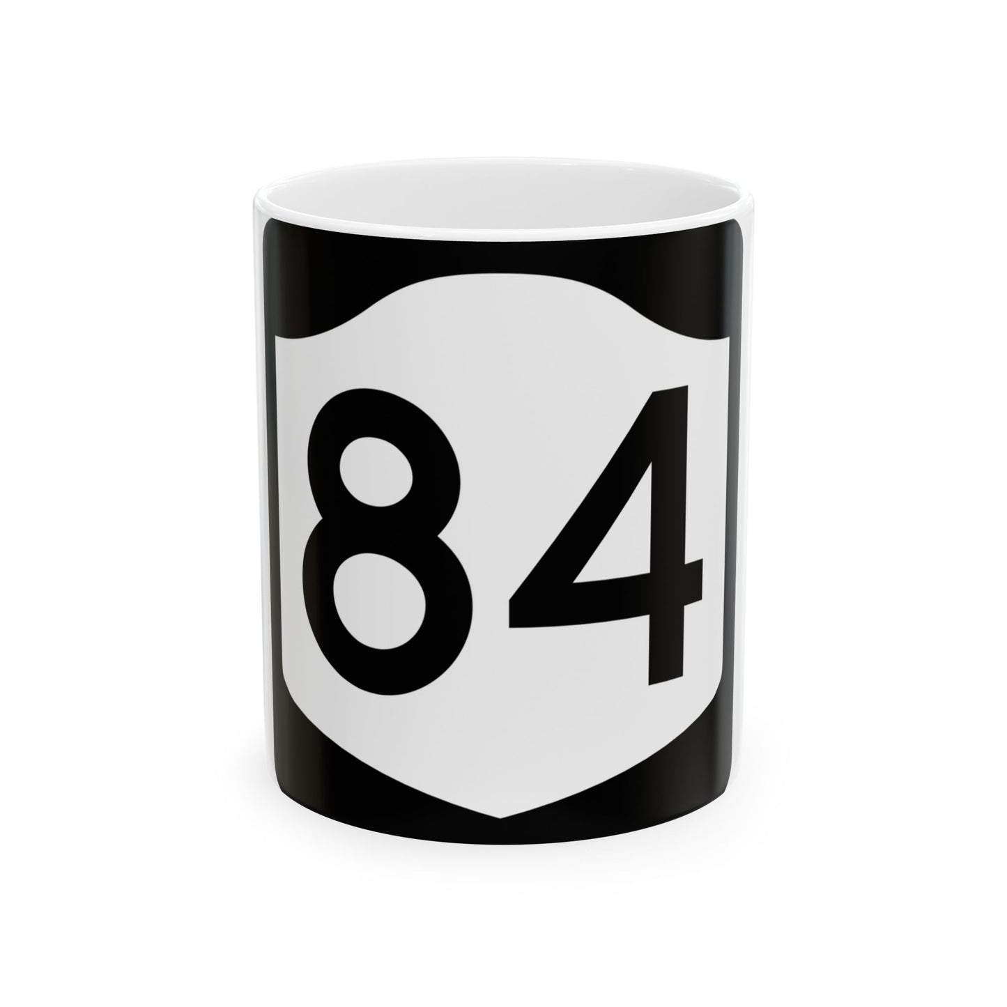 NY-84 (New York) (Road Sign) White Coffee Mug