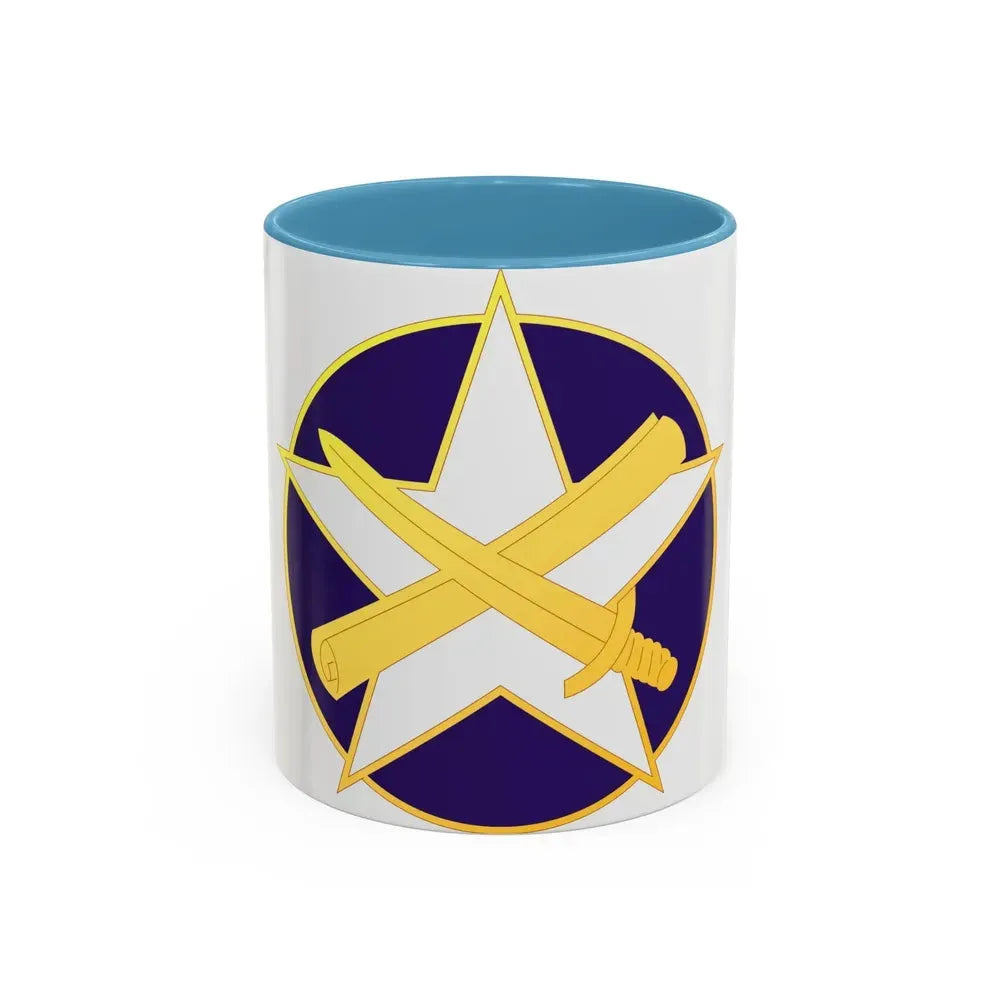 85 Civil Affairs Brigade (U.S. Army) Accent Coffee Mug 11oz Light Blue - Go Mug Yourself