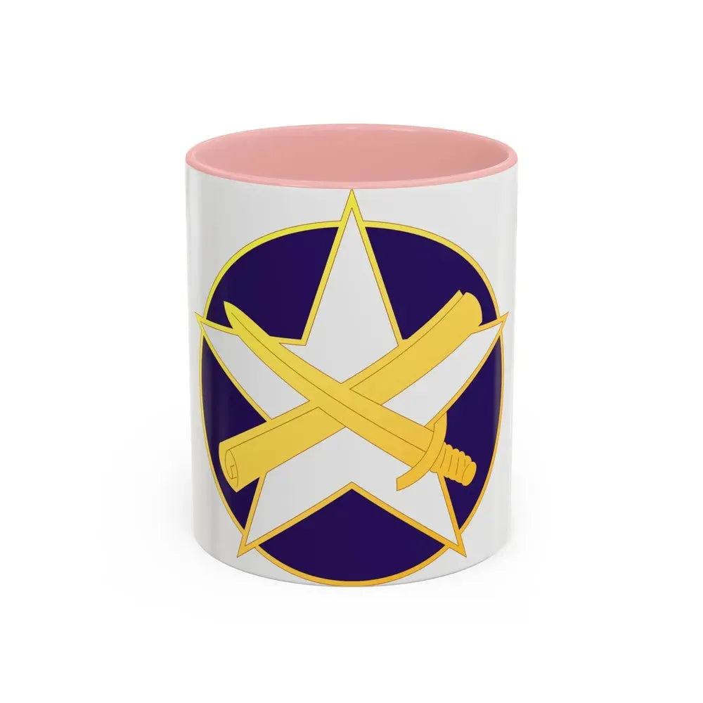 85 Civil Affairs Brigade (U.S. Army) Accent Coffee Mug 11oz Pink - Go Mug Yourself