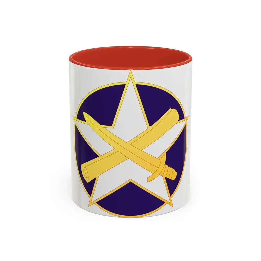 85 Civil Affairs Brigade (U.S. Army) Accent Coffee Mug 11oz Red - Go Mug Yourself
