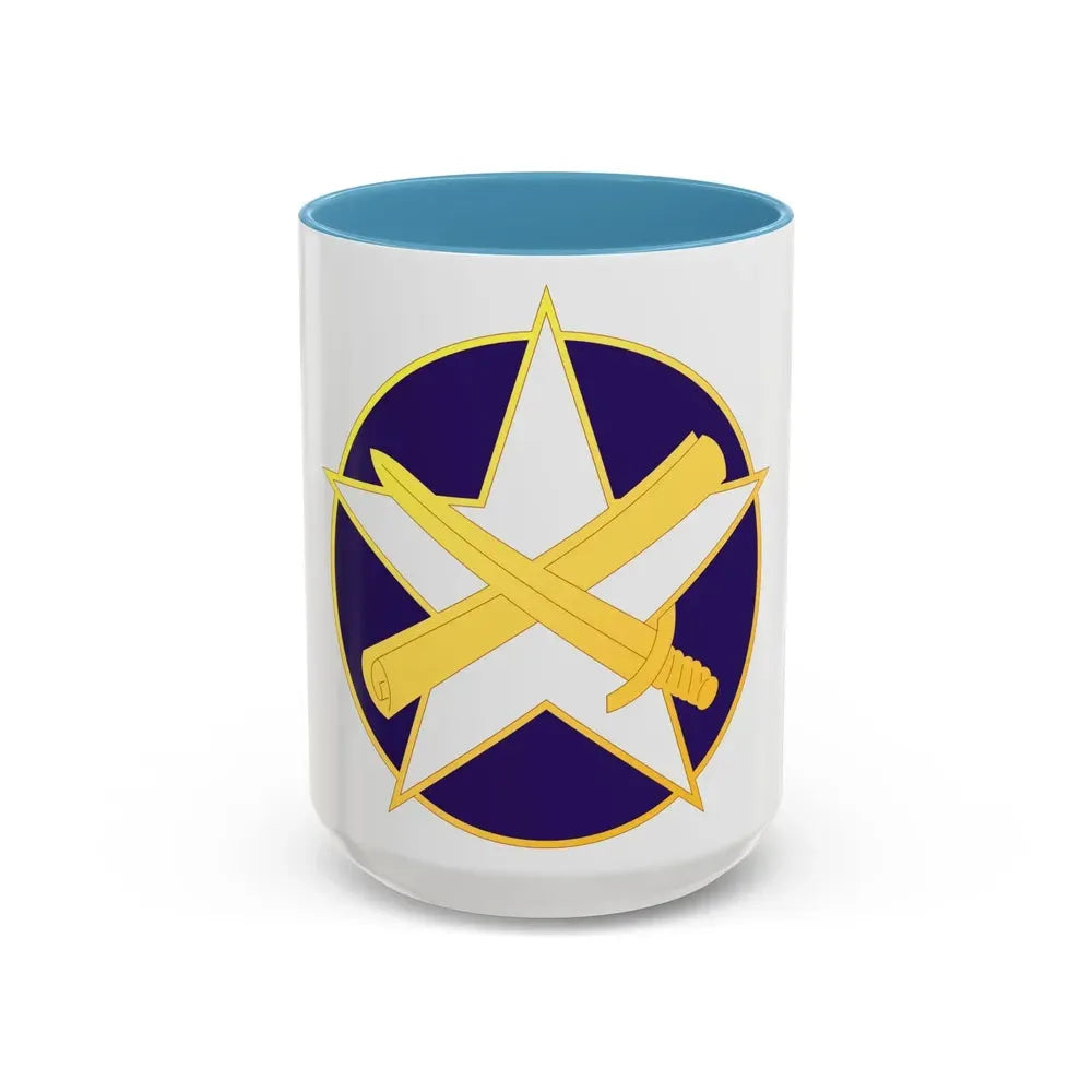 85 Civil Affairs Brigade (U.S. Army) Accent Coffee Mug 15oz Light Blue - Go Mug Yourself