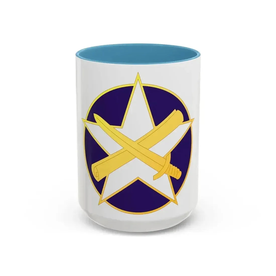 85 Civil Affairs Brigade (U.S. Army) Accent Coffee Mug 15oz Light Blue - Go Mug Yourself